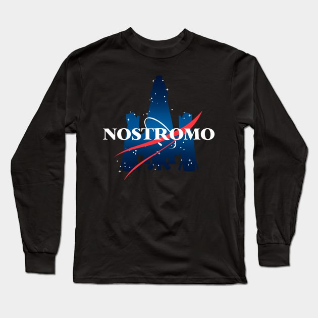 Nostromo //Xenomorph Weyland Corp Ripley Mashup Classic Horror Movie Long Sleeve T-Shirt by leepianti